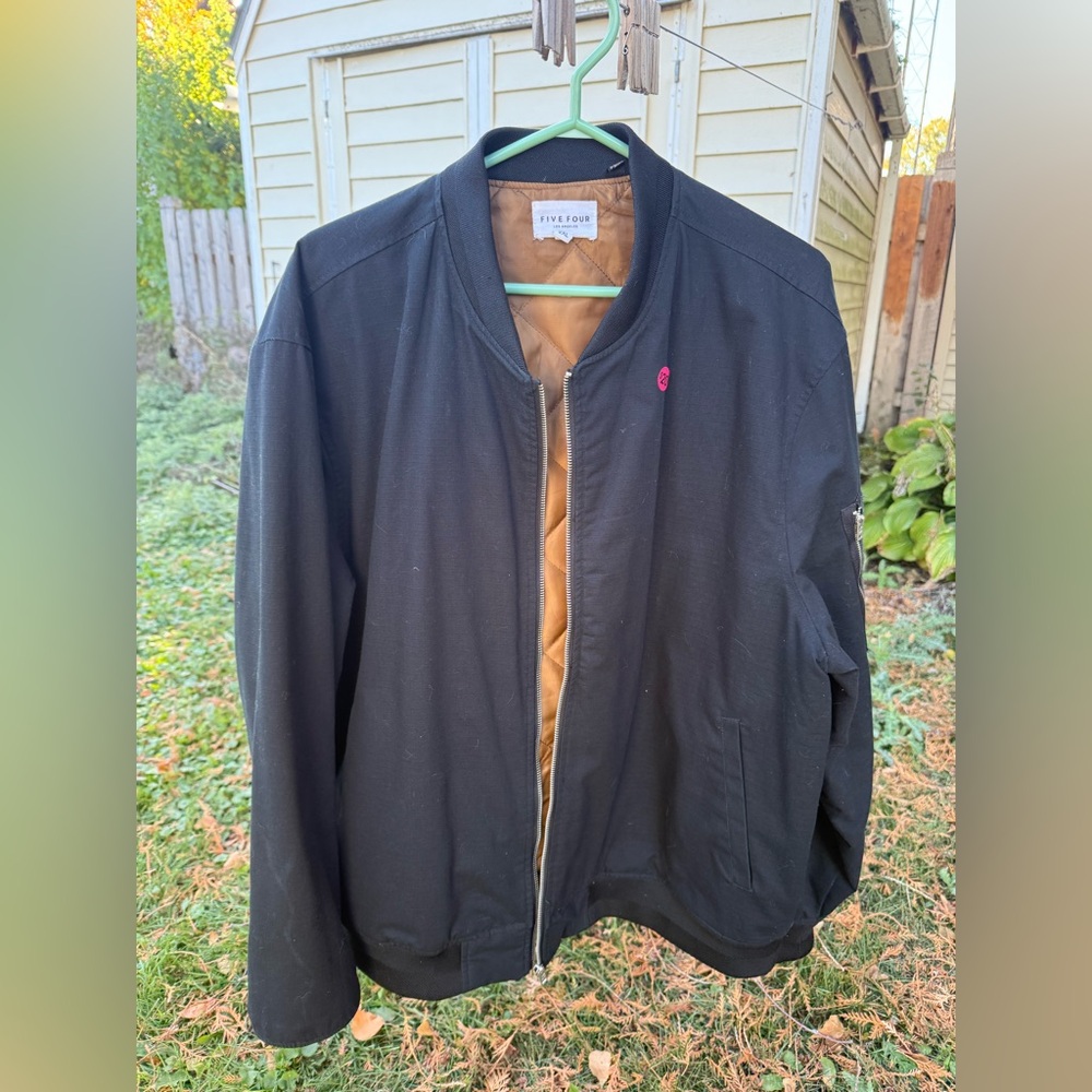 Five Four Men's Kace Bomber Jacket Black